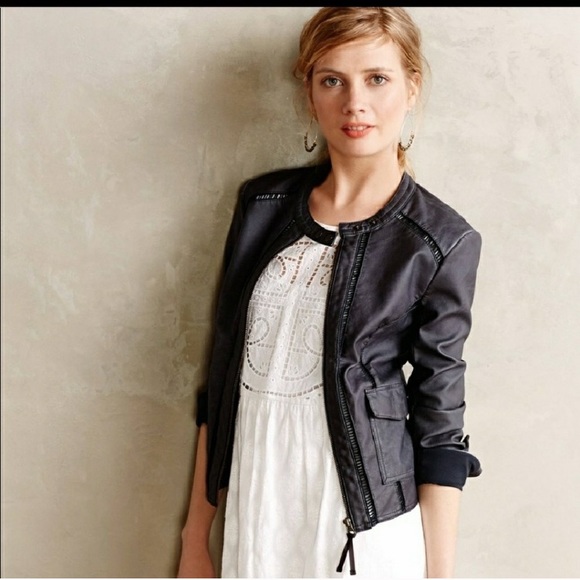 Anthropologie Jackets & Blazers - Anthropologie Hei Hei Leather Jacket